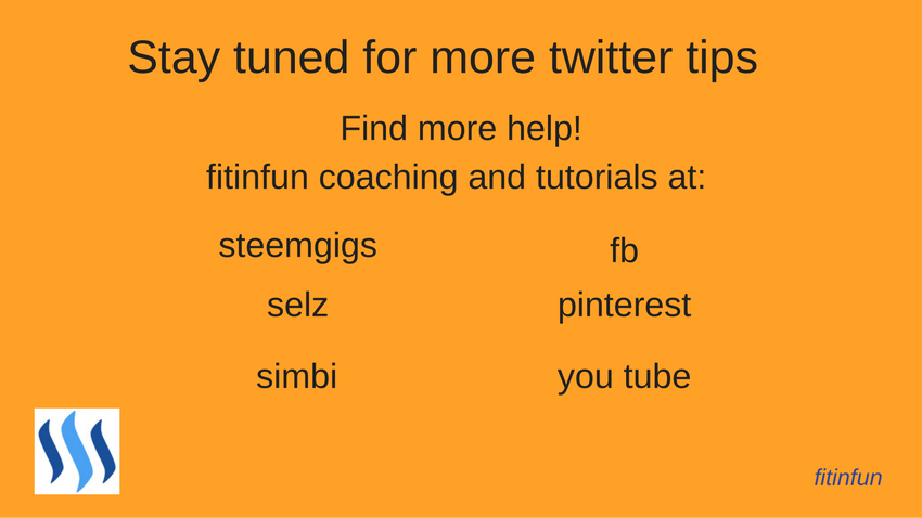 fitinfun coaching steemit twitter tips fix your profile.png