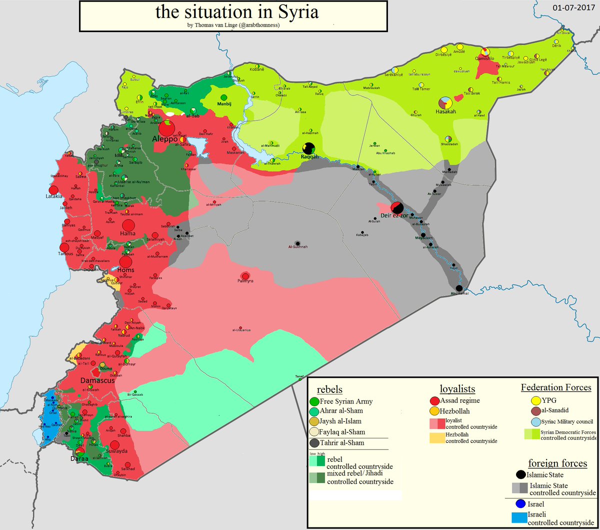 Suriye İç savaşı -YPG/DSG -Harita (Syria) — Steemit