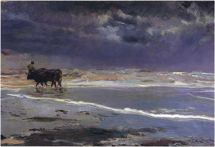 Joaquin Sorolla, Gray Day On Valencia  Beach, 1901.jpg