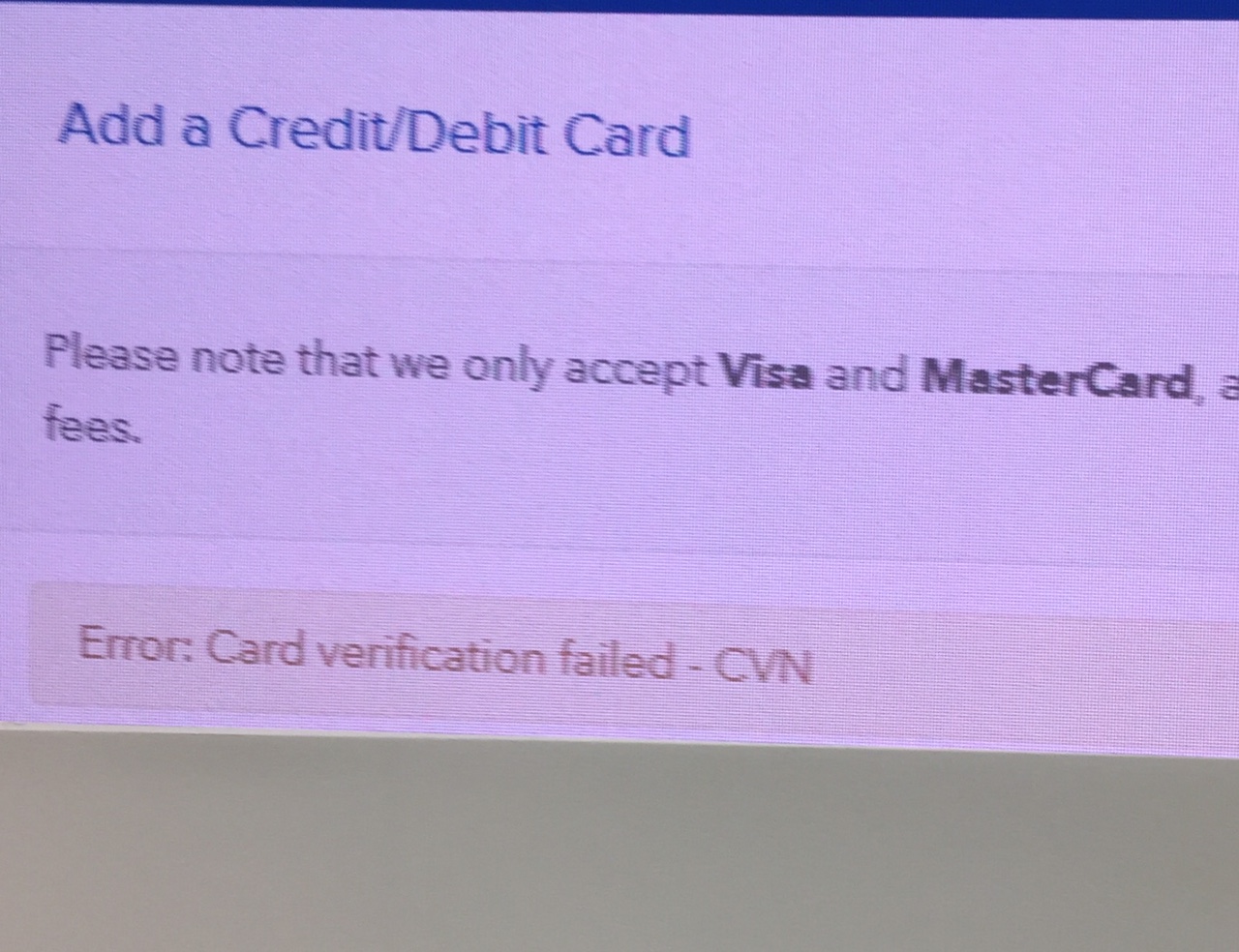 coinbase not accepting credit card