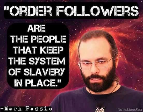 Follower order. Mark Passio. Фейсбук группа Пассио.