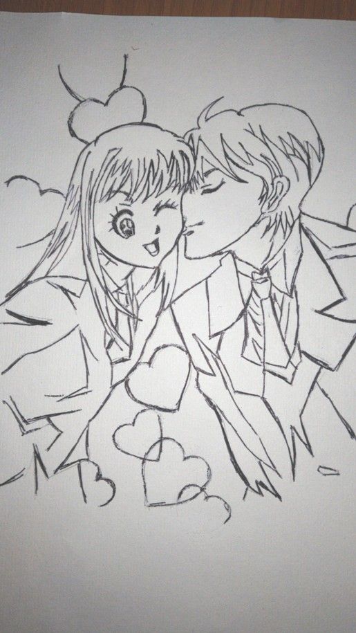 Anime Drawing Series 5 Itazura Na Kiss With Process Steemit