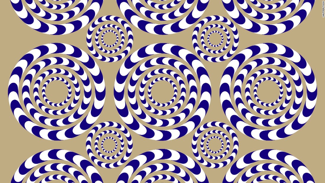 moving optical illusion circles