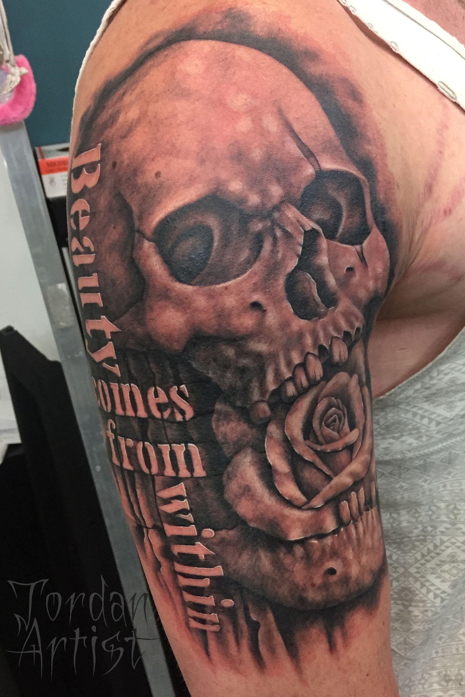 Beauty Comes From Within Skull Tattoo.jpg