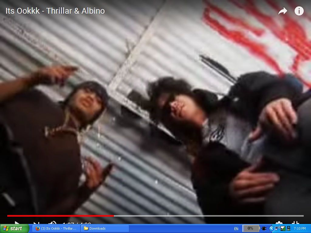 SnapShot - Thrillar and Albino, Itz ookkk, You can watch the video on utube - thrillar MobbStyle Hustla'z.png