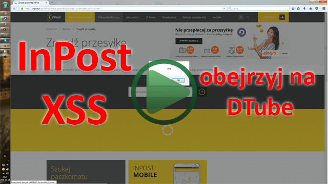 InPost XSS - błąd znaleziony na stronie wyszukiwania przesyłek