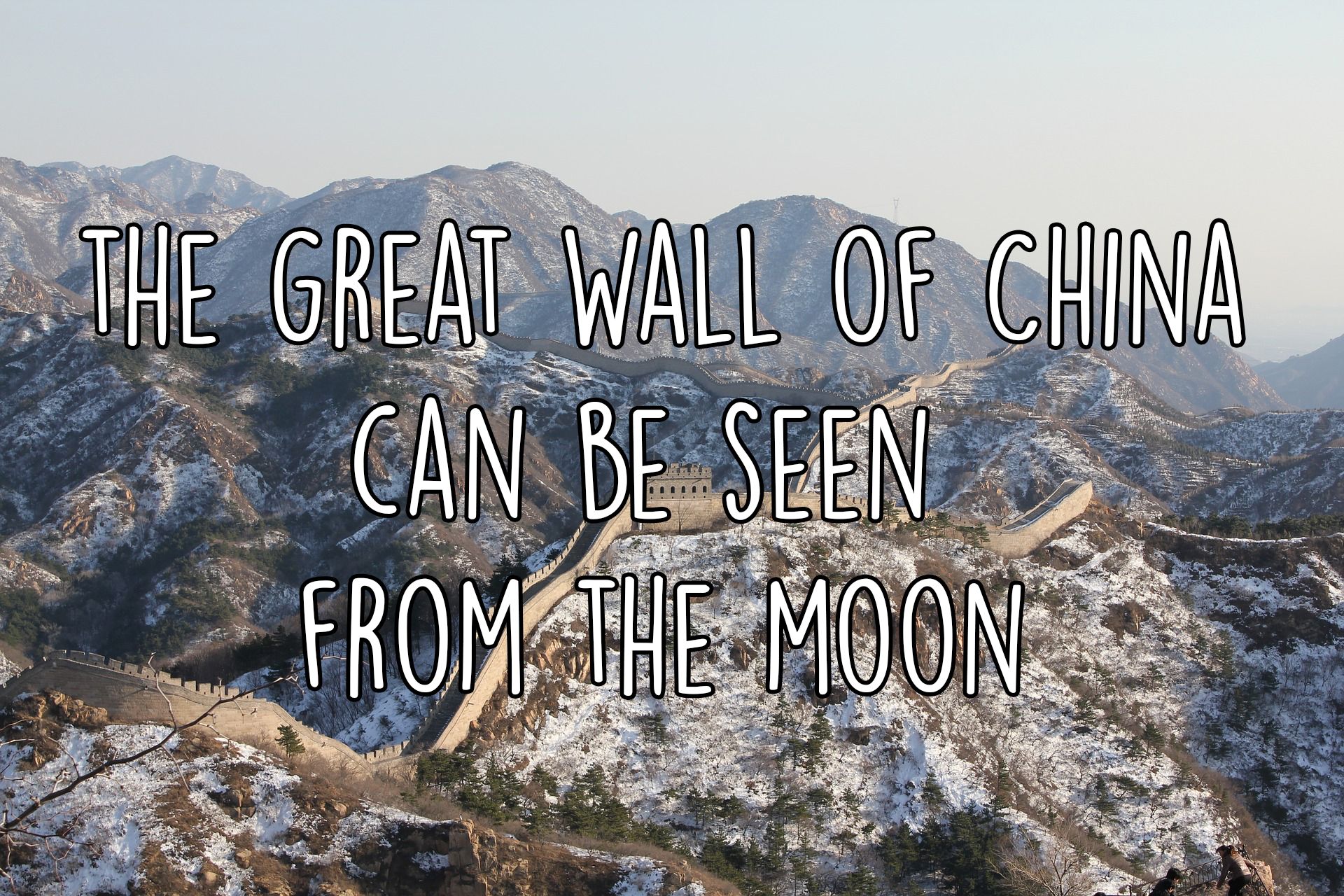 The wall of China is really visible from the moon? — Steemit