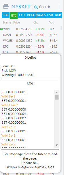 Free Dice Bot For Yobit Working Good Try It Now Steemit