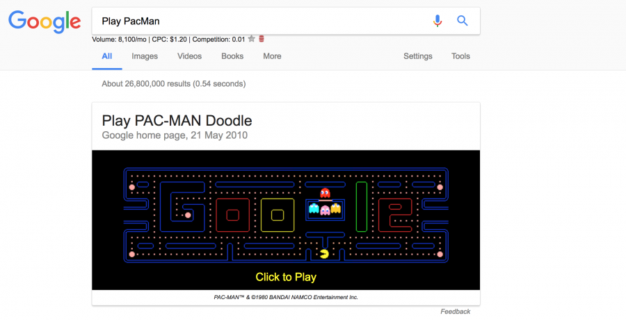 Stay and Play at Home with Popular Past Google Doodles: PAC-MAN (2010)  Doodle - Google Doodles