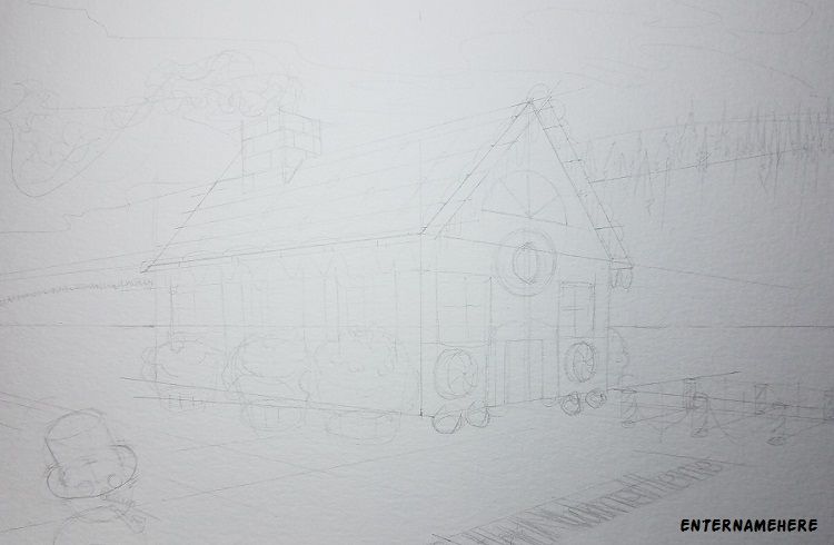 enternamehere-steemit-AMScribbles-day3-pencil-gingerbread-house-perspective-drawing.jpg