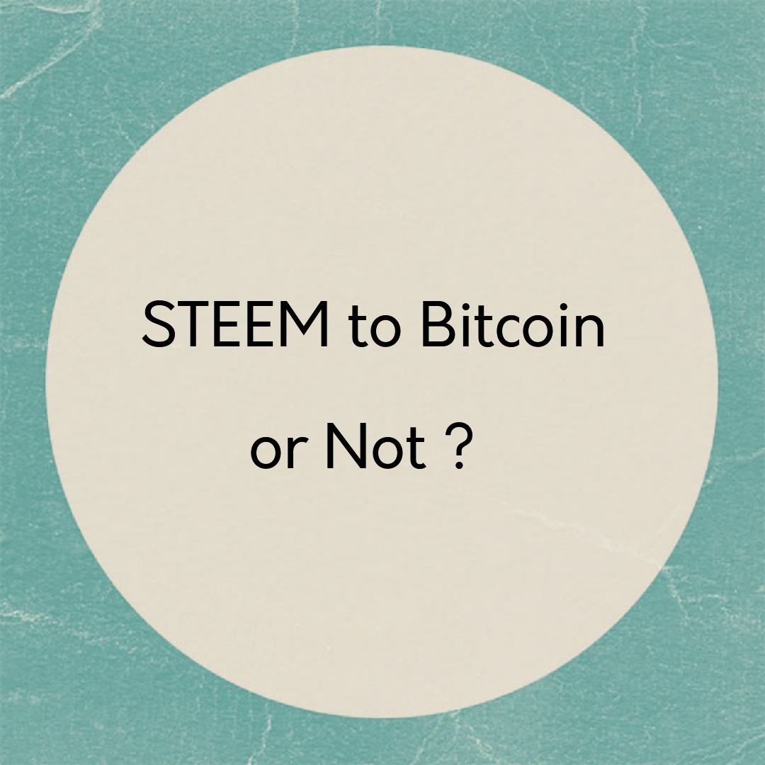 steem to bitcoin