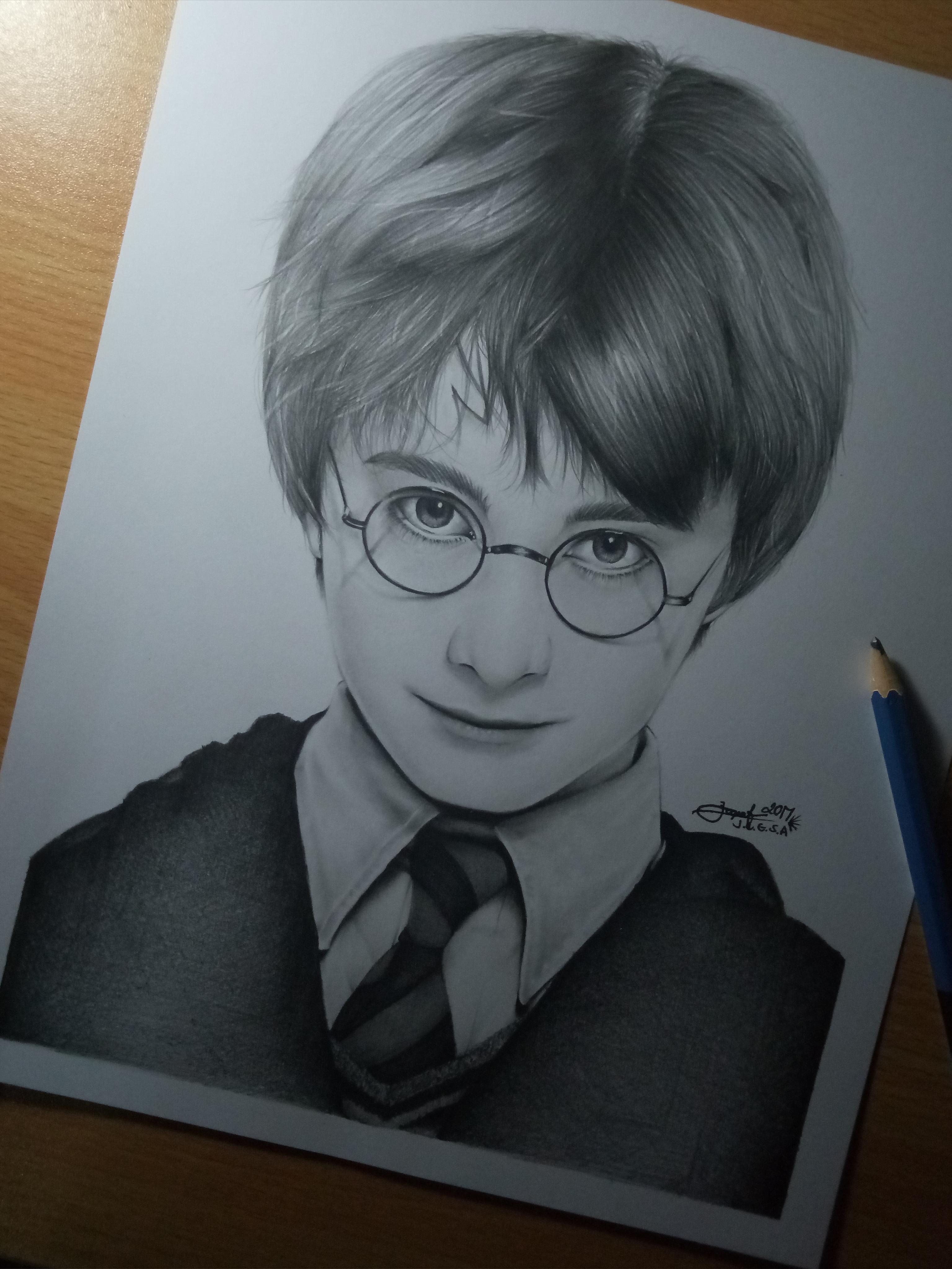 Скетч портрет Гарри Поттера