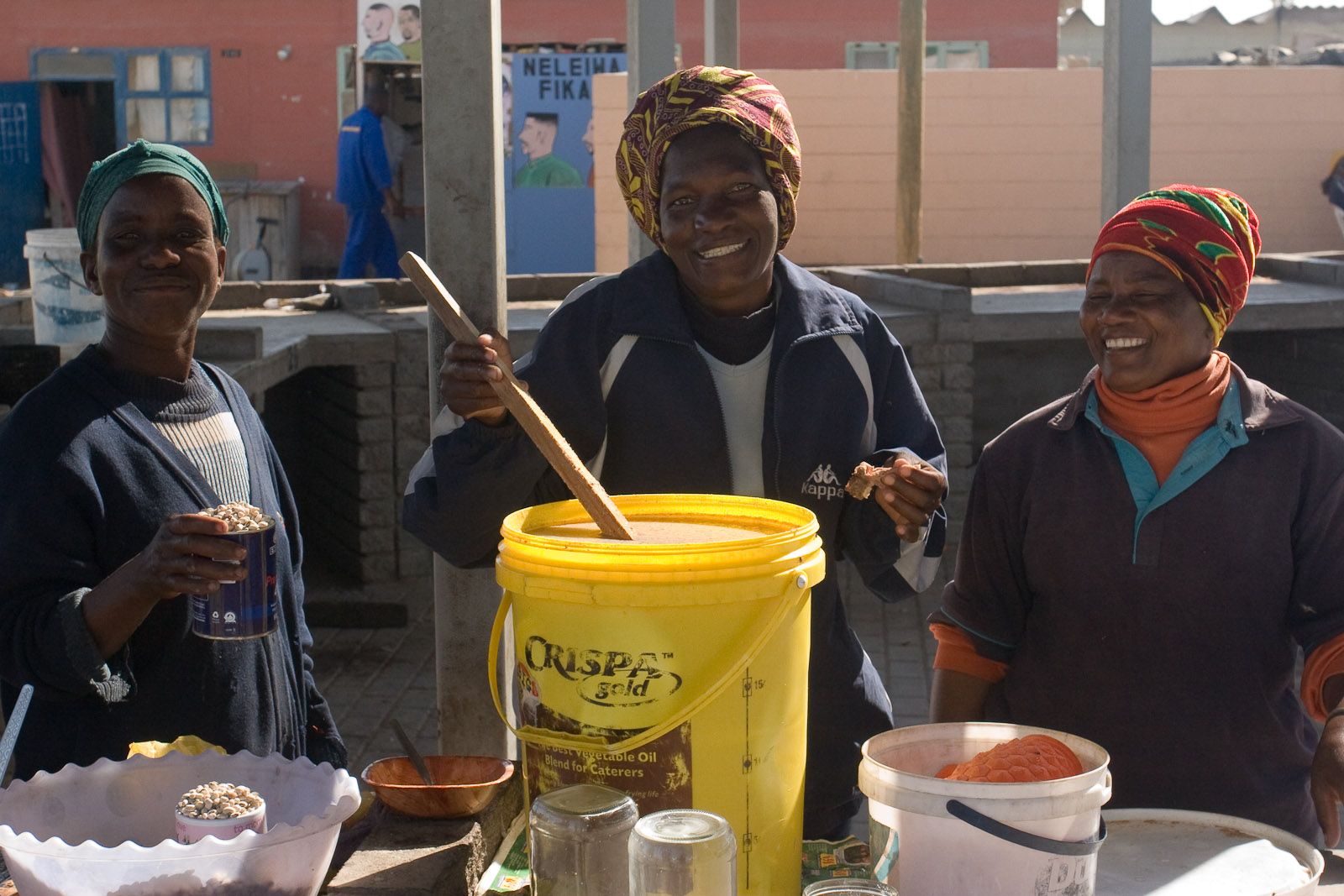 Ladies selling fresh beer