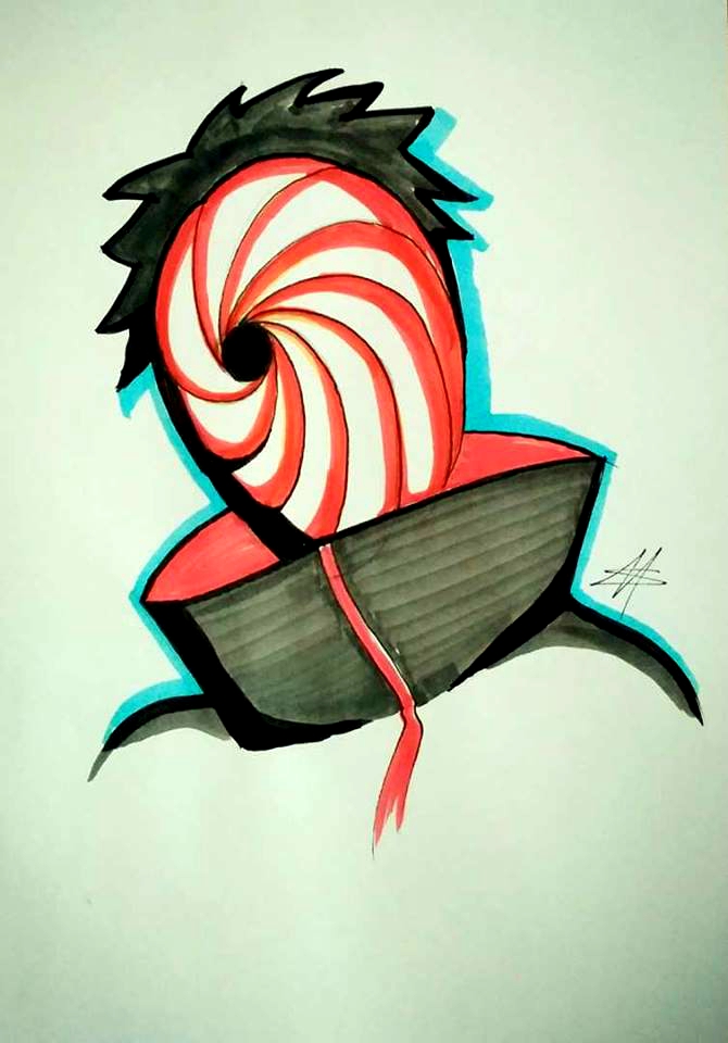 Art - Tobi drawing "Naruto" (request) — Steemit.