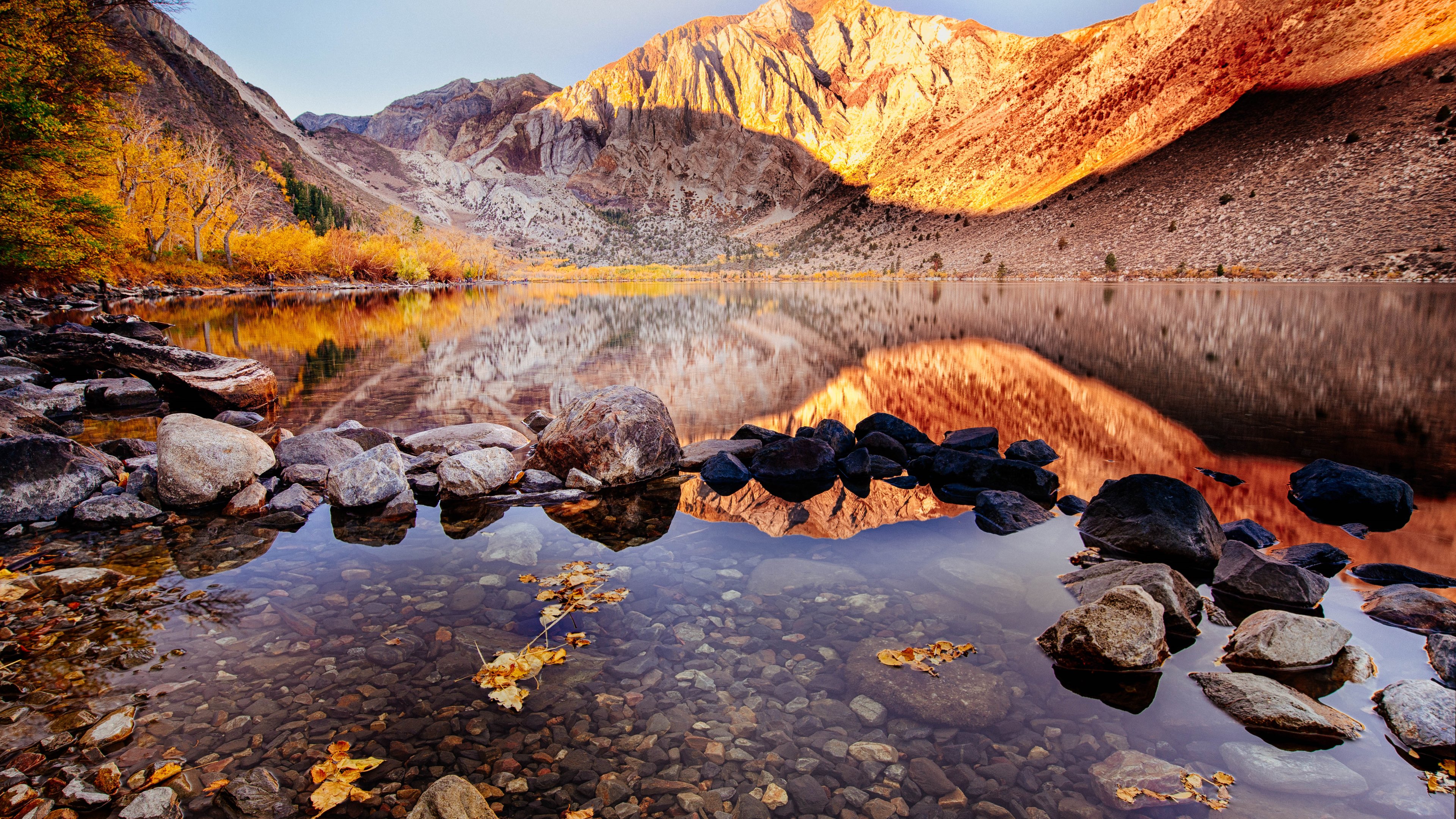 Nature Photography Convict Lake Autumn View Uhd Resolution