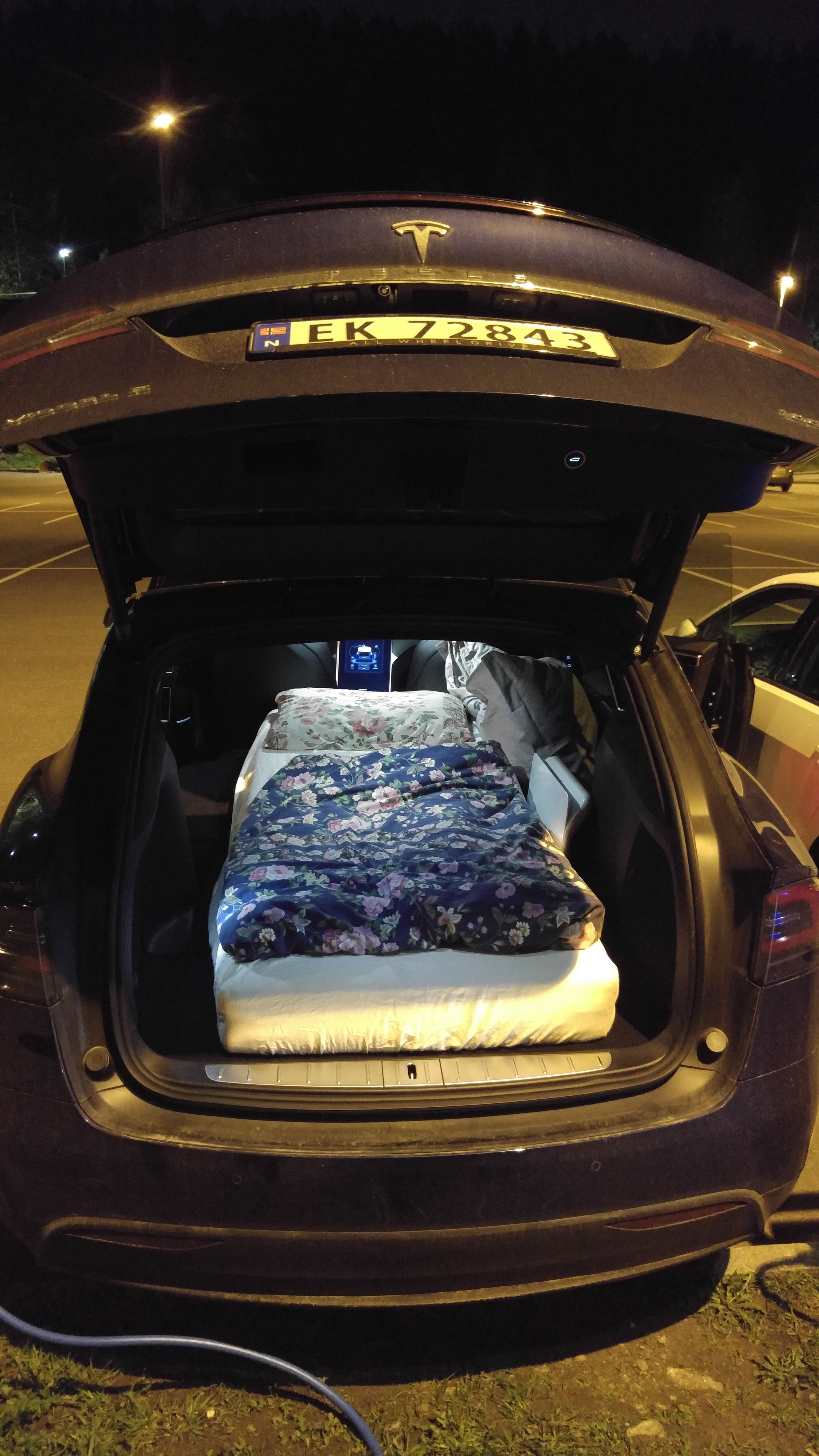 Tesla model outlet x camping