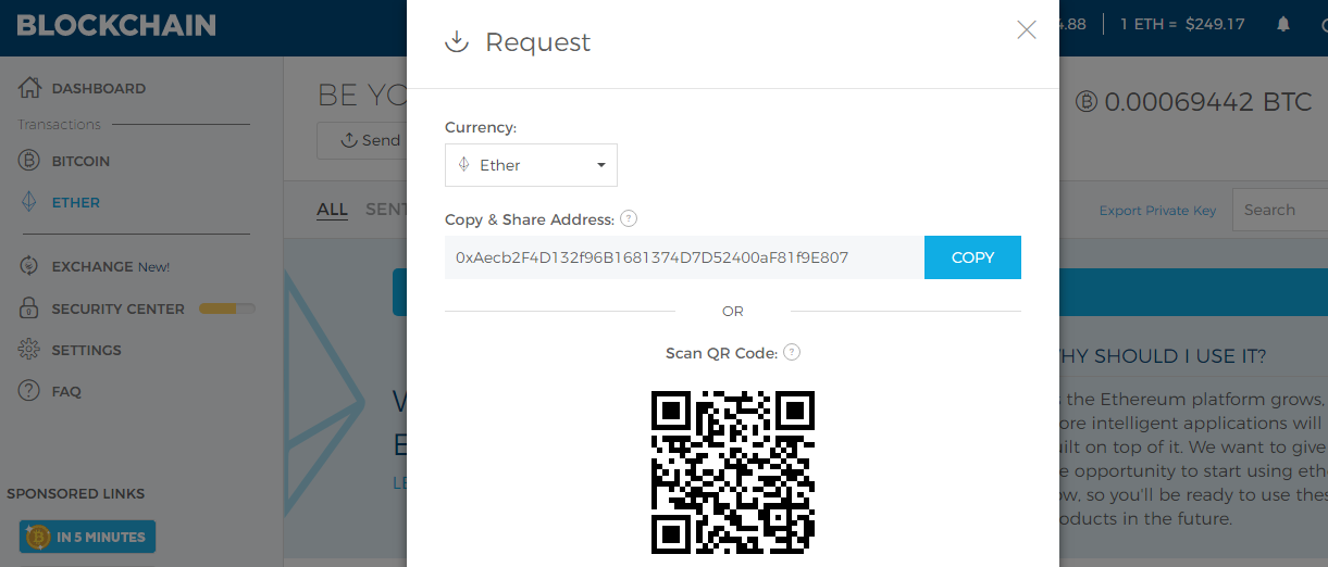 My Free Bitcoin Or Feucets E Wallet On Blockchain And Ethereum - 