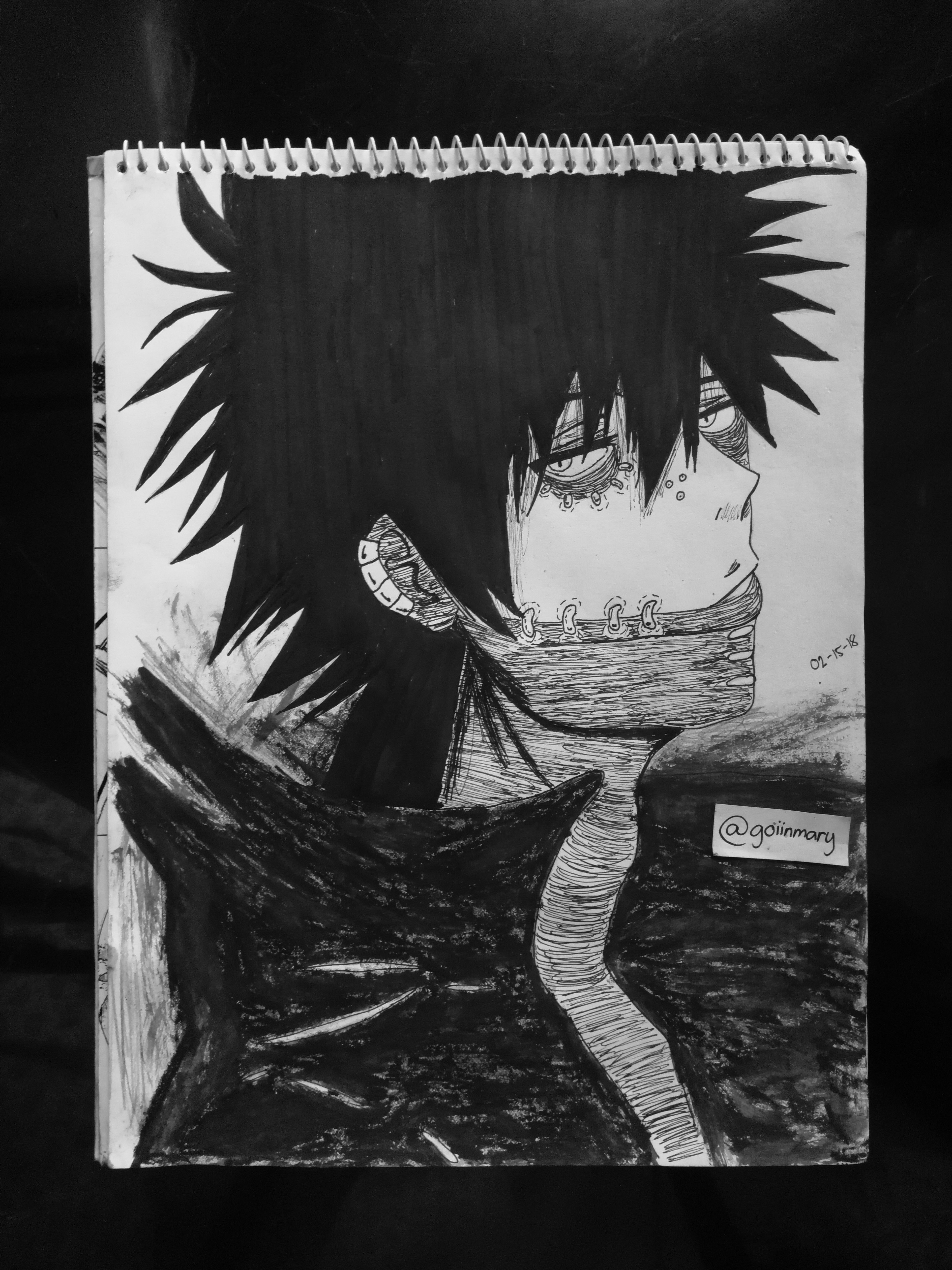 Anime Villains Drawing Contest: My entry (Dabi) — Steemit