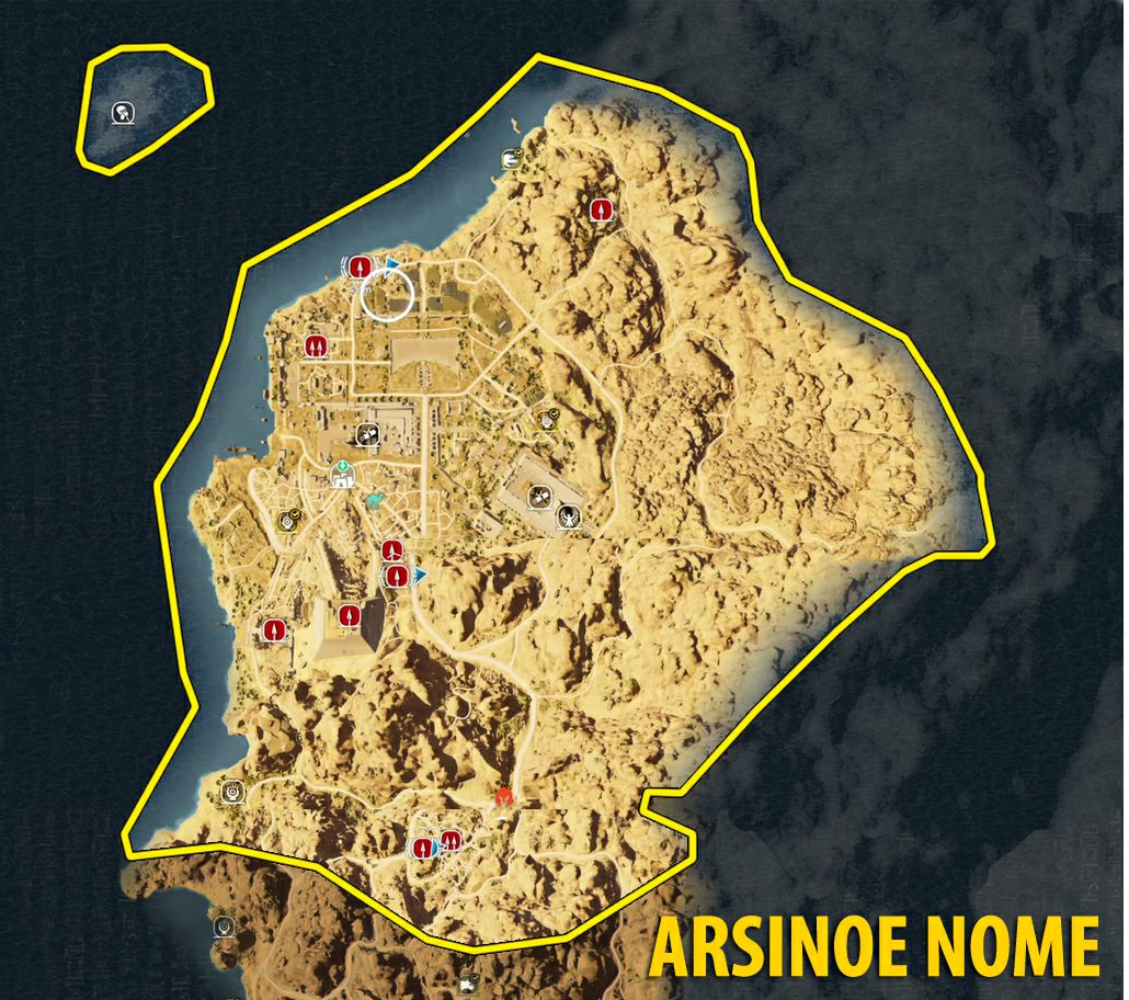 The entire map of Assassin's Creed Origins.. Kinda : r/assassinscreed