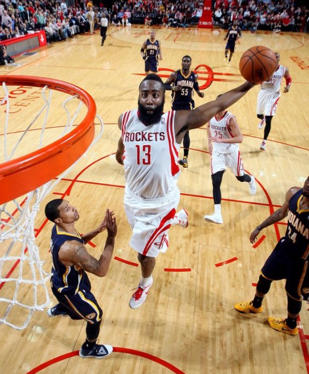 james harden dunk