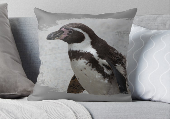 penguin pillow Redbubble