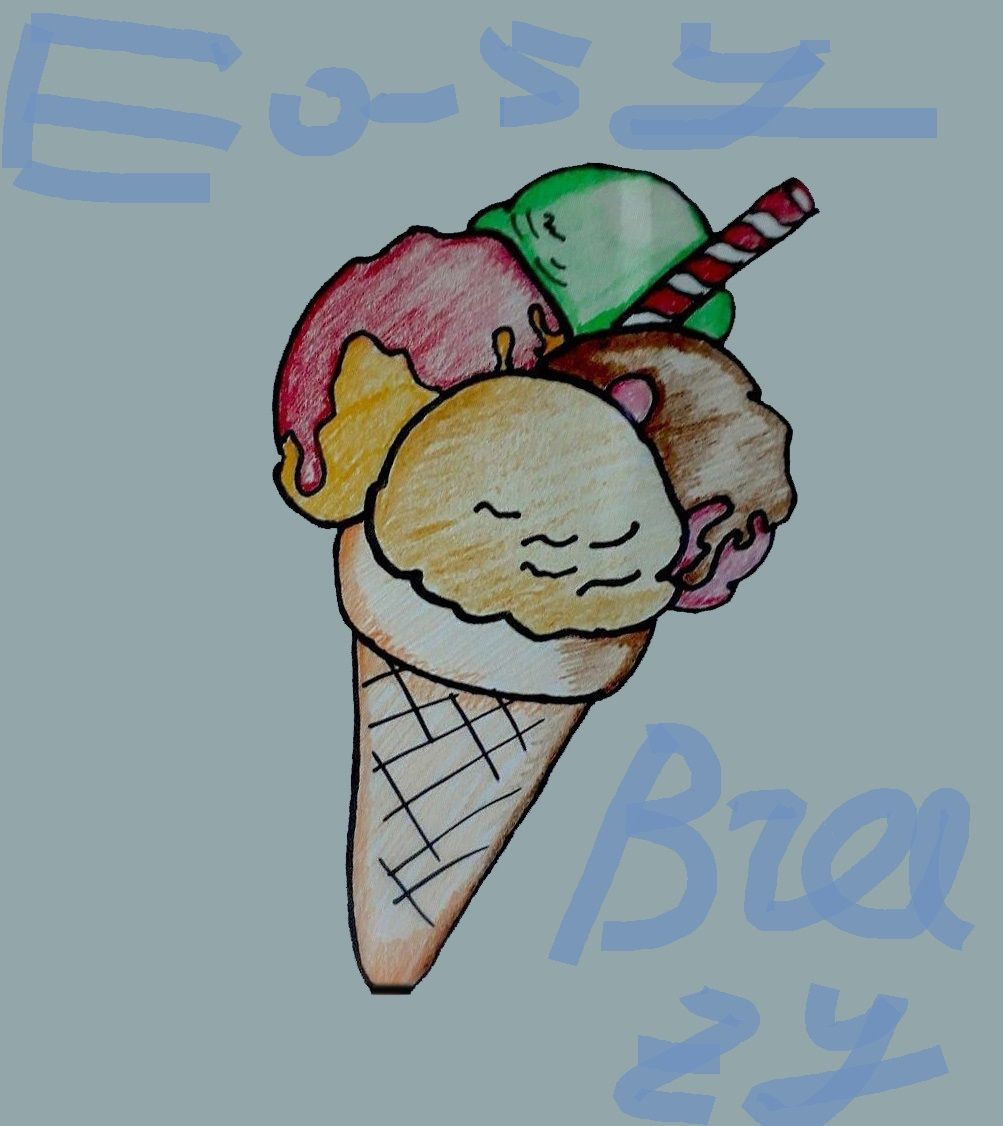 Ice Cream Coloring Page Photos and Images & Pictures | Shutterstock