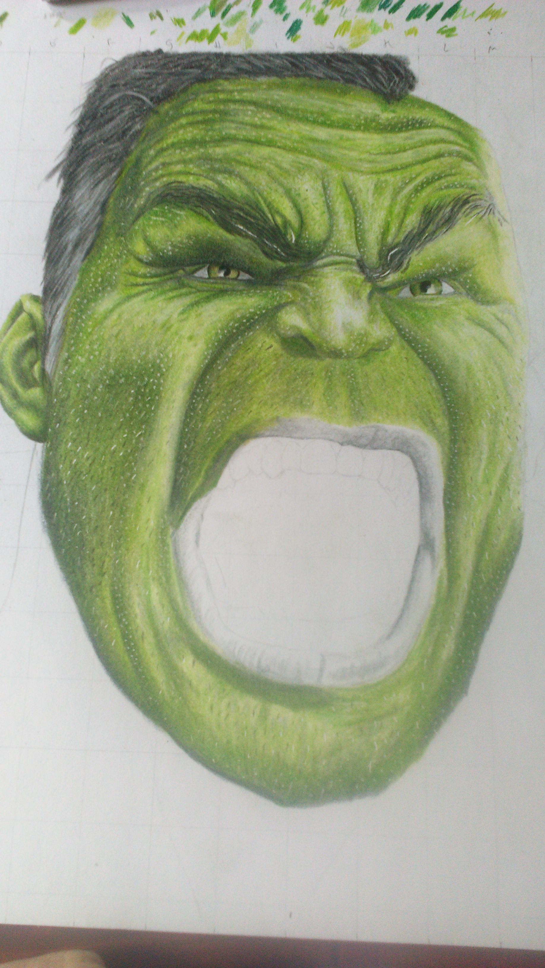 ArtStation - Hulk drawing