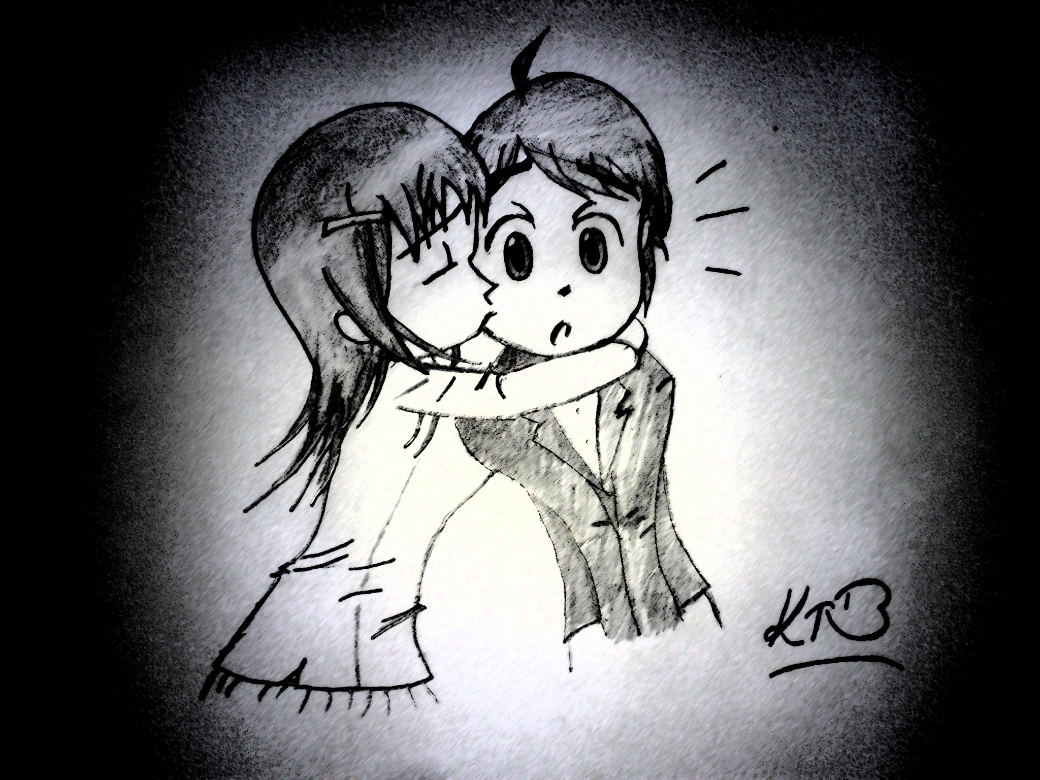how to draw chibi kiss