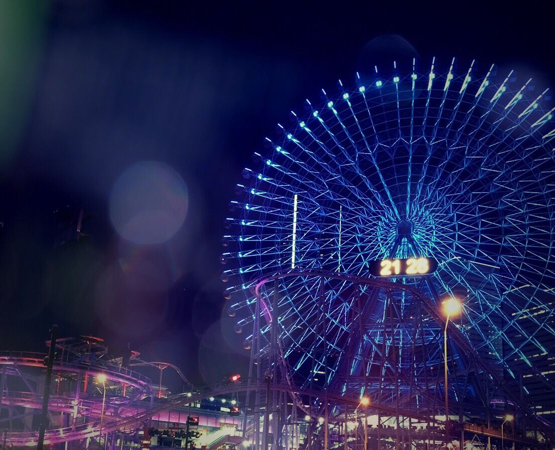 Amusement Park On Rainy Day Night 雨の日の夜の遊園地 Steemit