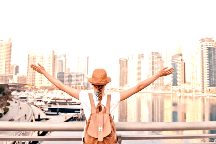 Happy young traveler woman (1).png
