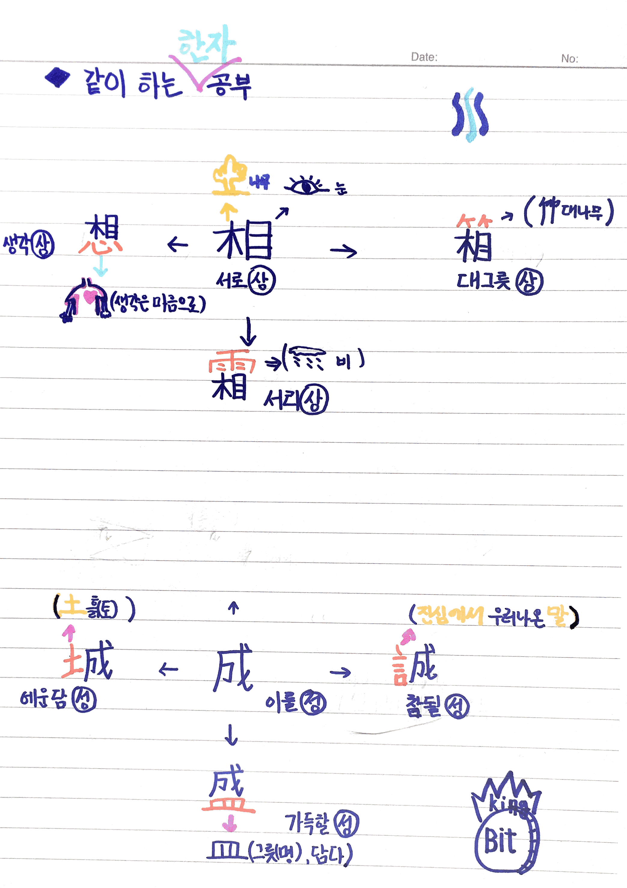 같이하는 한자 공부 漢字 (4)