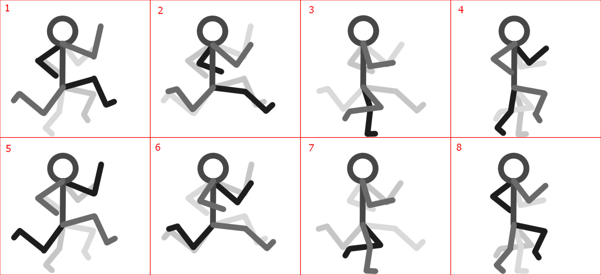 Stickman Game Sprites & Sheet Templates