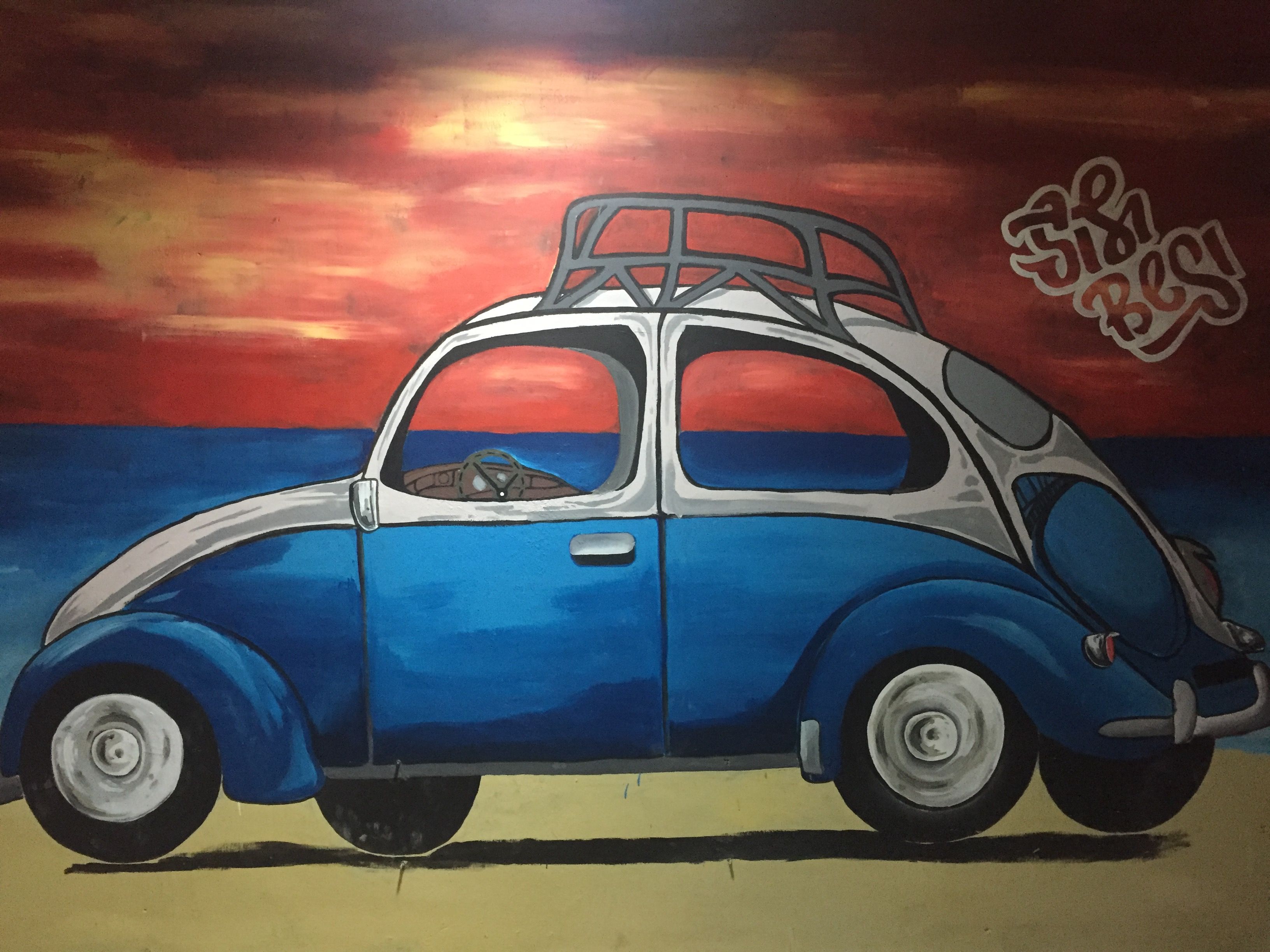 Seni Lukis Mobil Klasik VW Kodok Graffity Steemit