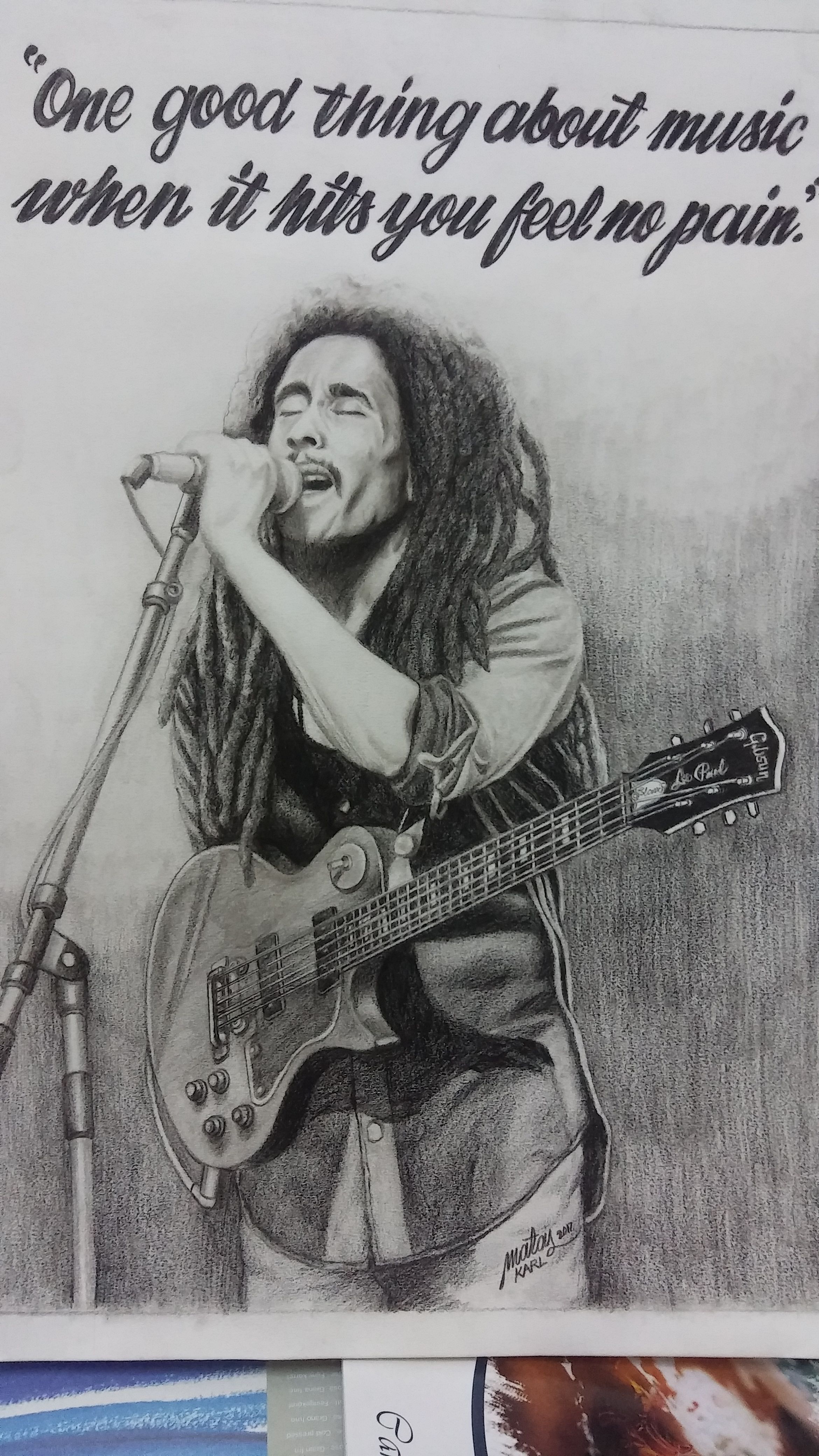 25+ Best Looking For Guitar Drawing Pencil Drawing Bob Marley Sketch