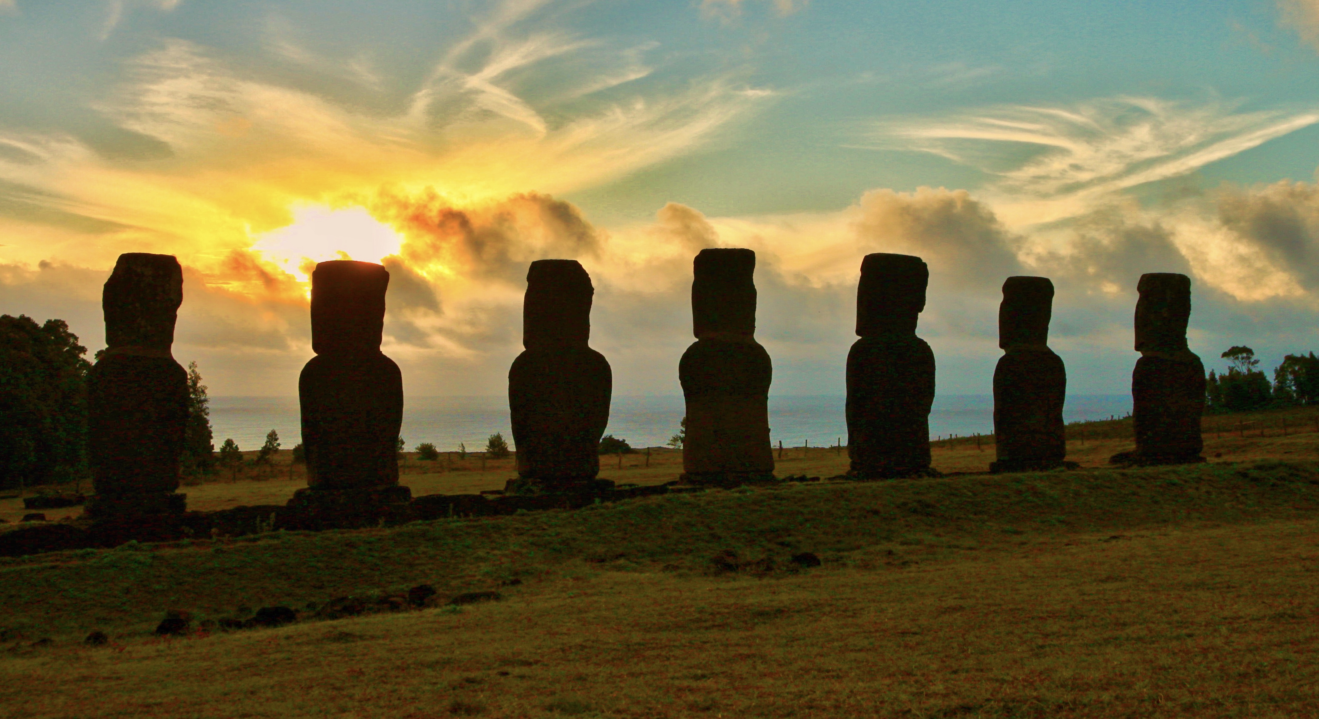 #41 Explore Easter Island with Me (2) - Best Sunset Spot Ahu Akivi 🗿🇨🇱 复活节岛摩托之旅（二）