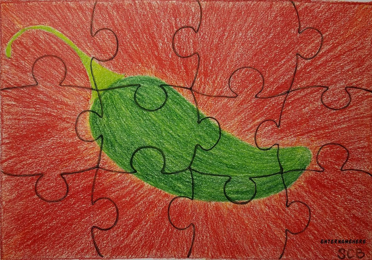 enternamehere-alphabetartchallenge-day10-jalapeno-jigsaw-red-green-coloredpencil-2.jpg