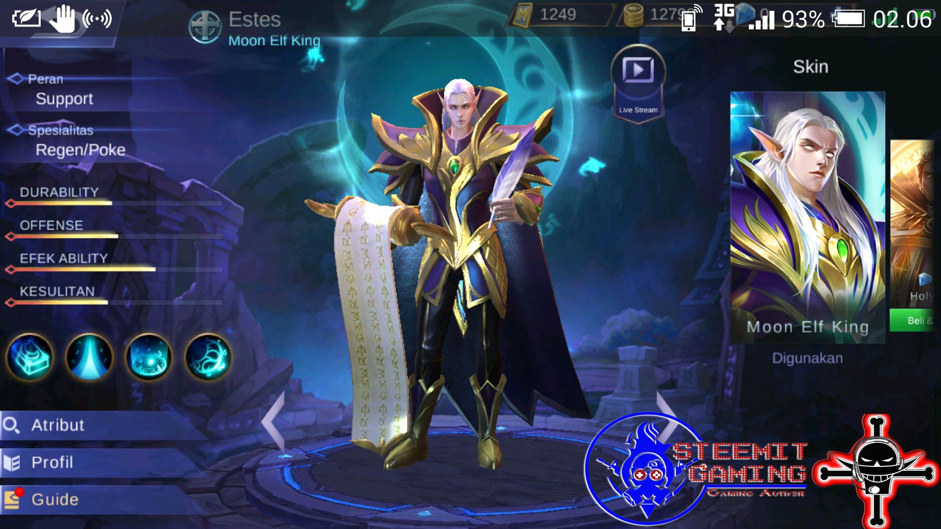 How to play Hero Estes get LEGENDARY in mobile Legends game by me  @tanzilalmubarak #1 — Steemit