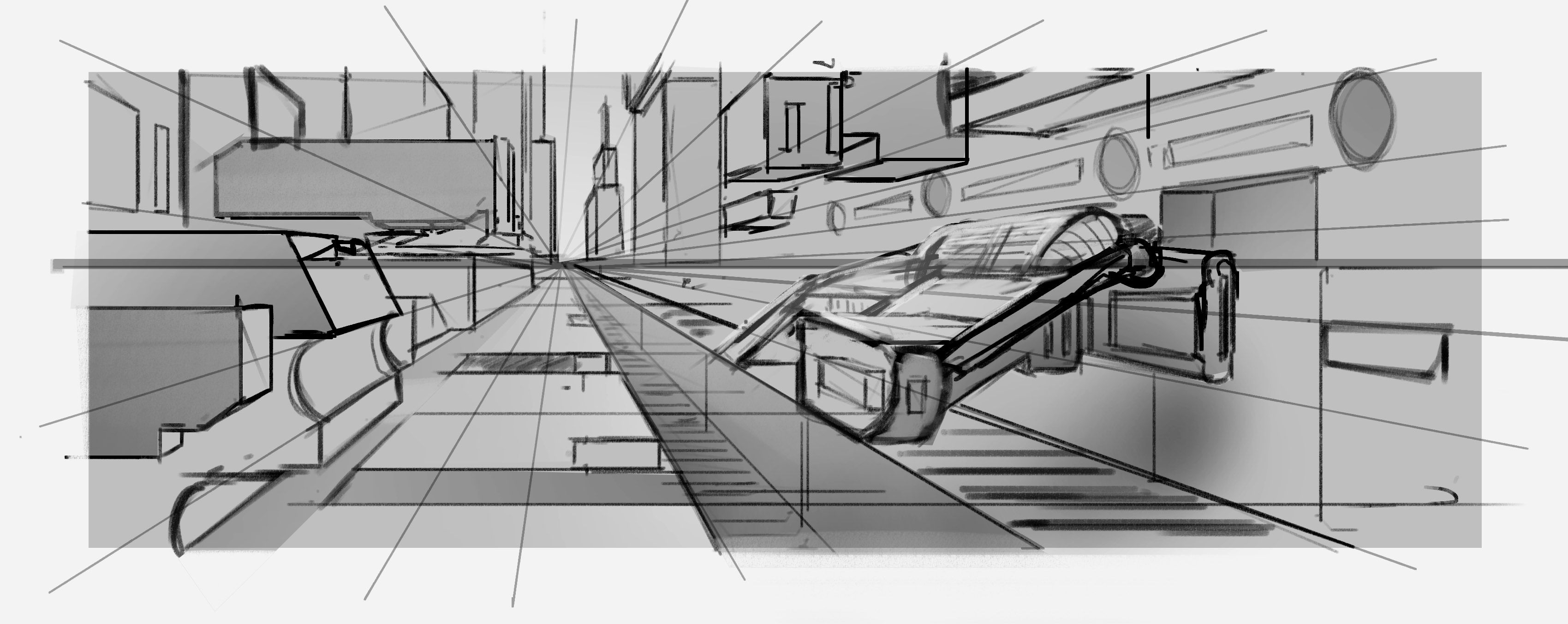 Technical Drawing for Beginners: One Point Perspective | Art & Design