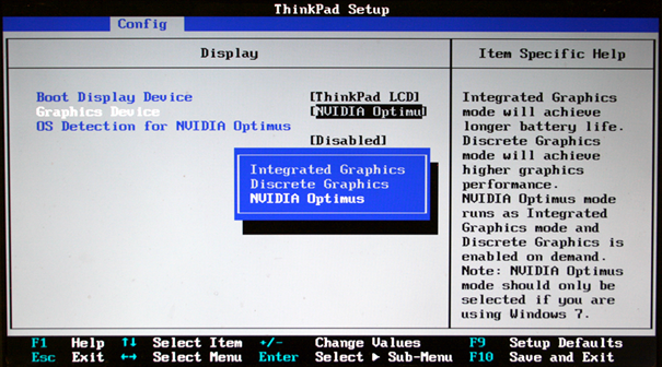 BIOS settings for integrated gpu.