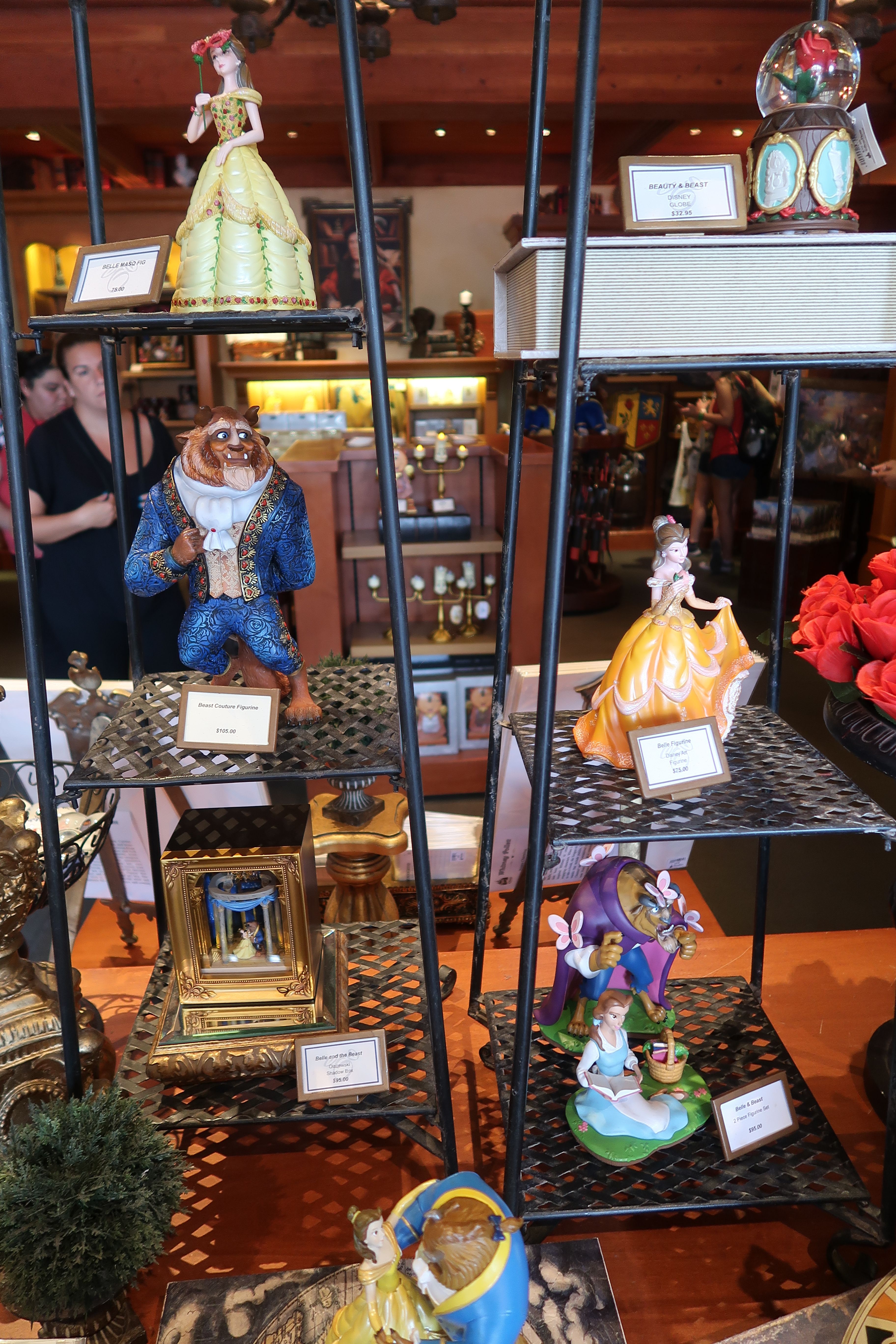 Beauty and the Beast Store shelves Magic Kingdom theme park at Walt Disney World Resort September 2017.JPG