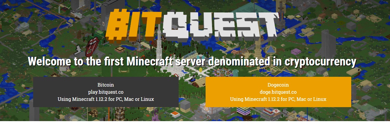 Bitquest The Mincraft Server That Runs On Bitcoin Earn By Playing - 