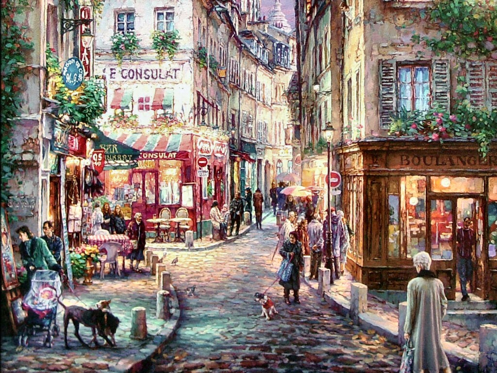 other-stroll-montmartre-yong-painting-walk-paris-street-france-scenery-buildings-art-cao-wallpaper-pictures-hd.jpg