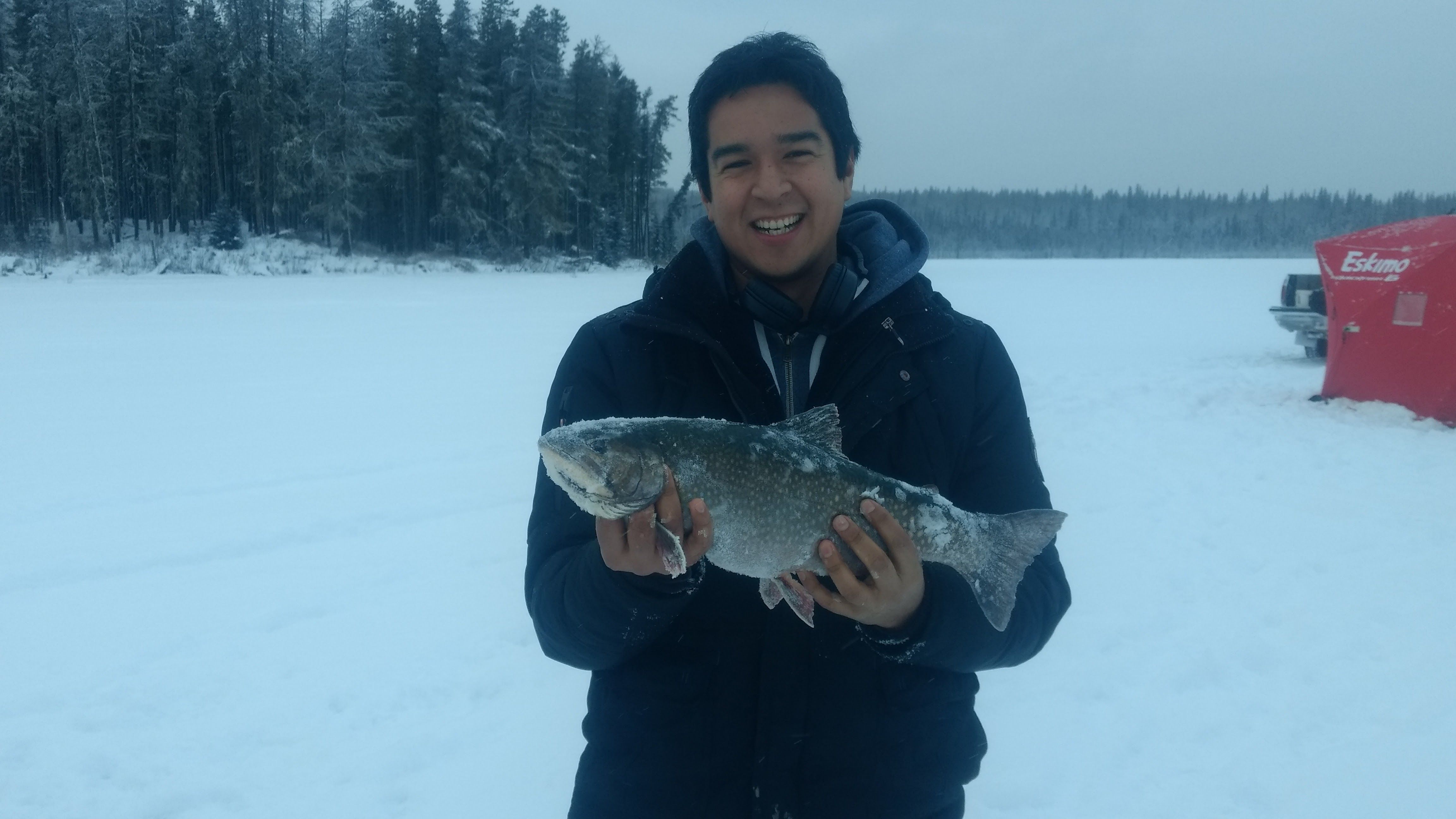 Ice fishing in Canada — Steemit