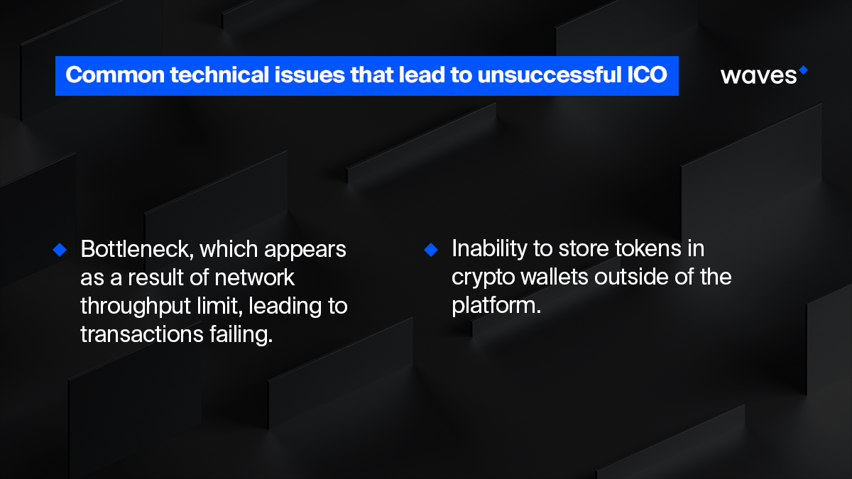 Common Technical Issues That Lead To Unsuccessful ICO
