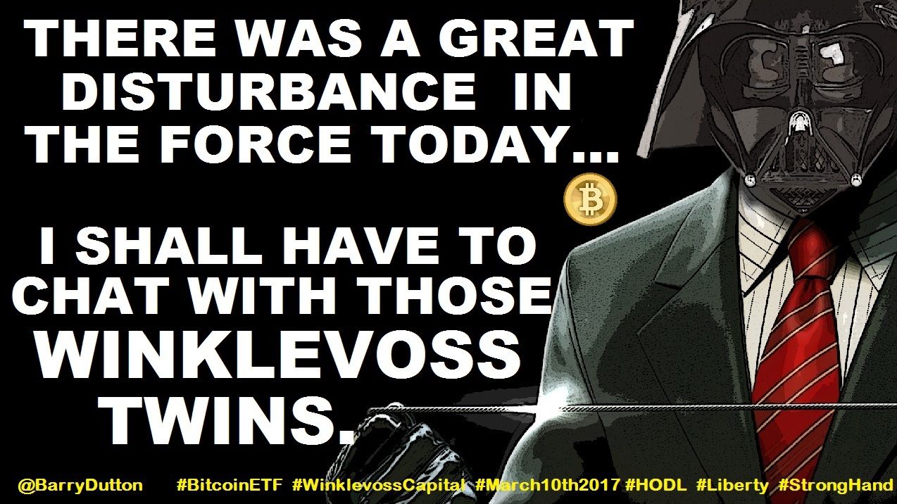 Darth Vader in suit large - Great Disturbance in Force Today -- Bitcoin logo -- Chat with Winklevoss Twins - #BitcoinETF Day 3-10-2017 Full Edit beauty.jpg