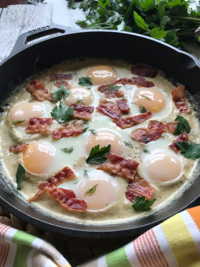 Creamy Keto Skillet Eggs Recipe for breakfast.jpg
