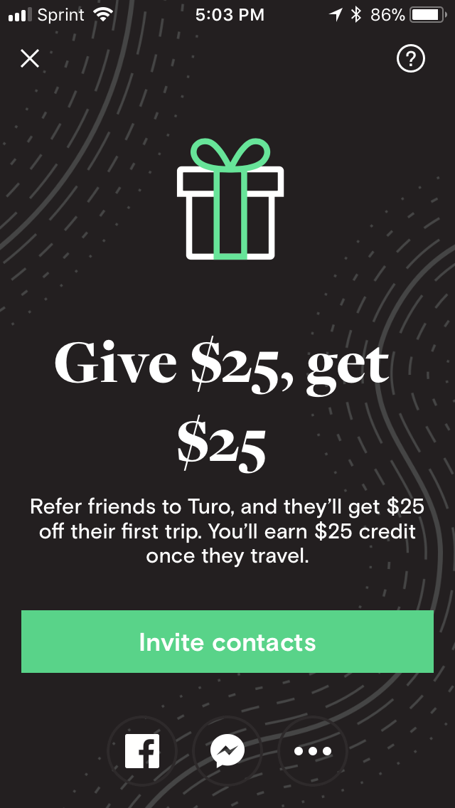 Promo Code for 25 off your TURO Rental Steemit