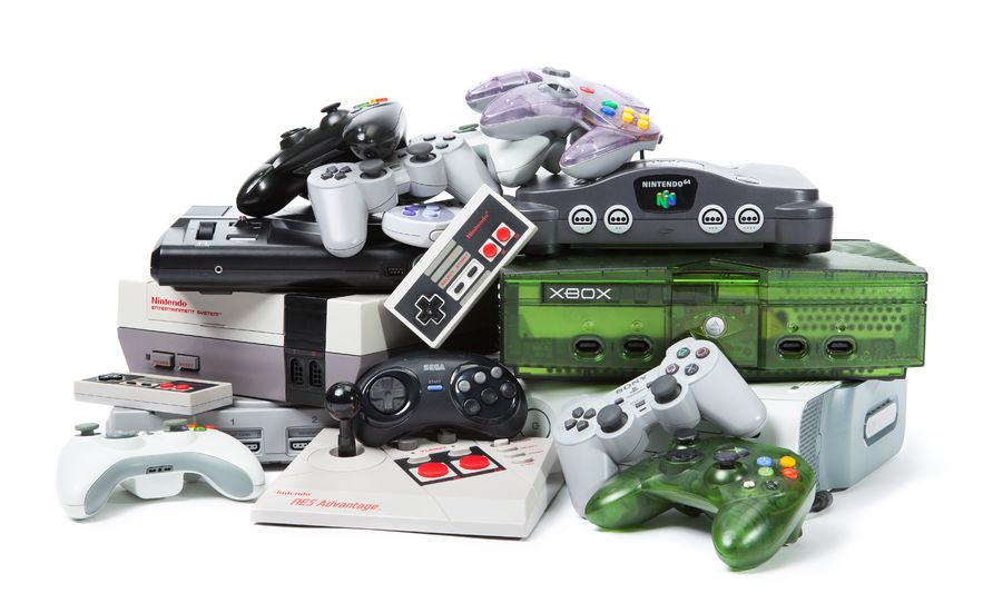 Retro game consoles all shop in one