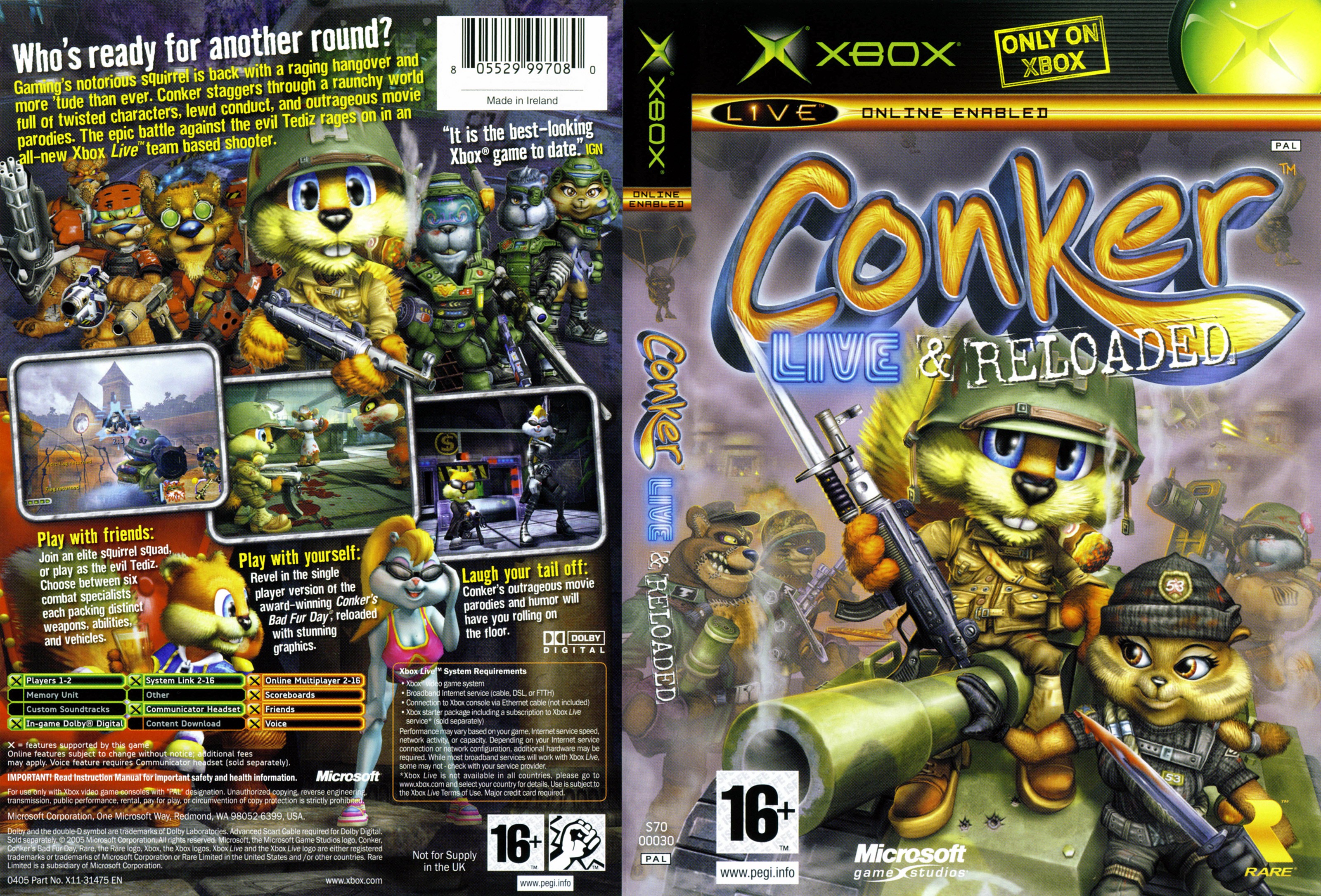 conkers bad fur day 64 cheats