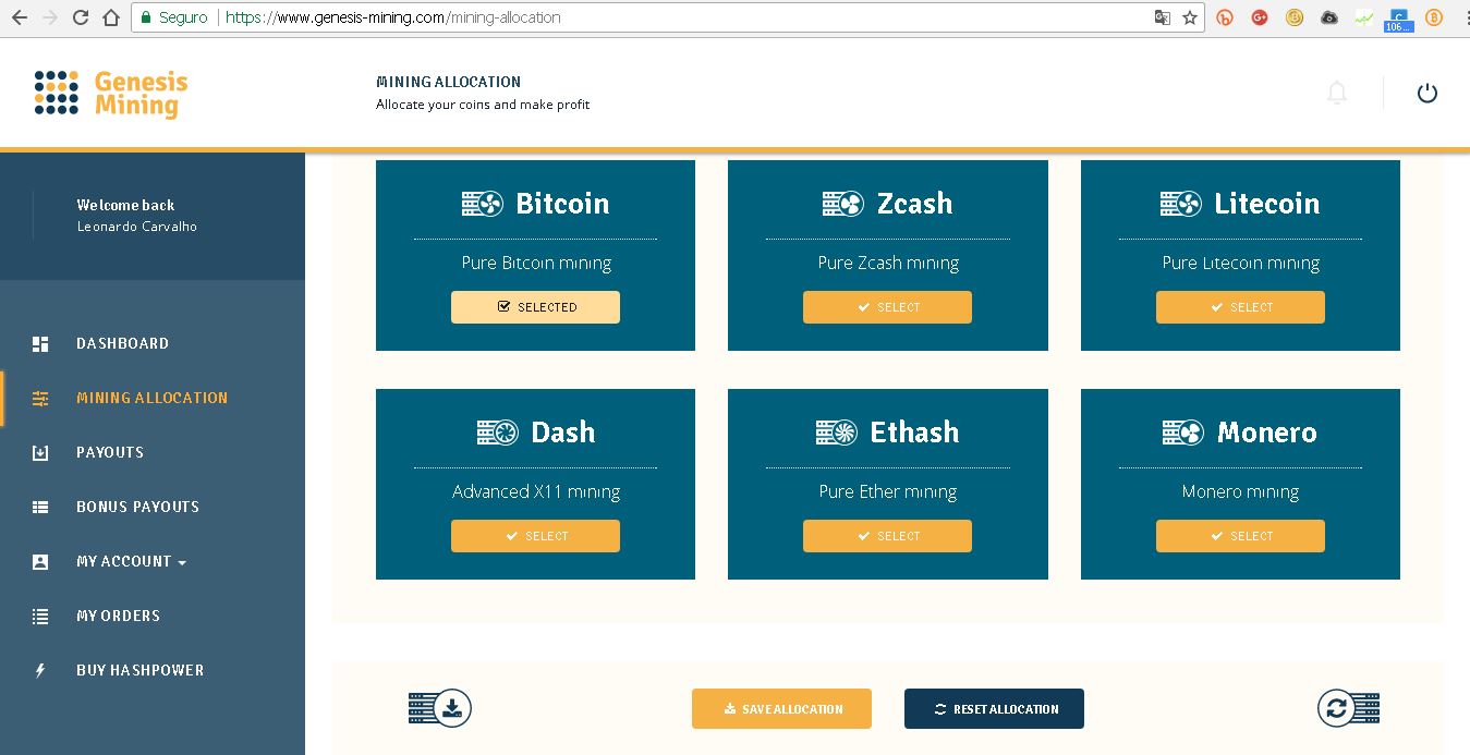 Mining Profitability Zcash Setting Your Mining Allocation In Genesis